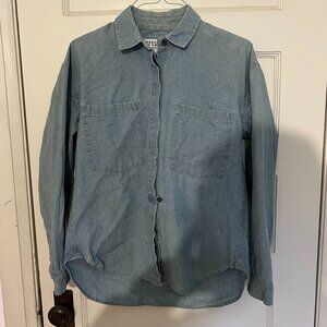 10 Crosby Derek Lam Blue Button Down Shirt